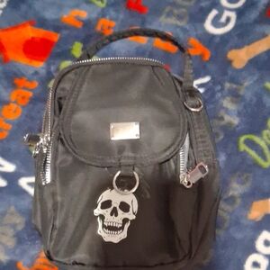 Suzi Chin for Maggy Boutique Black Skull Bag